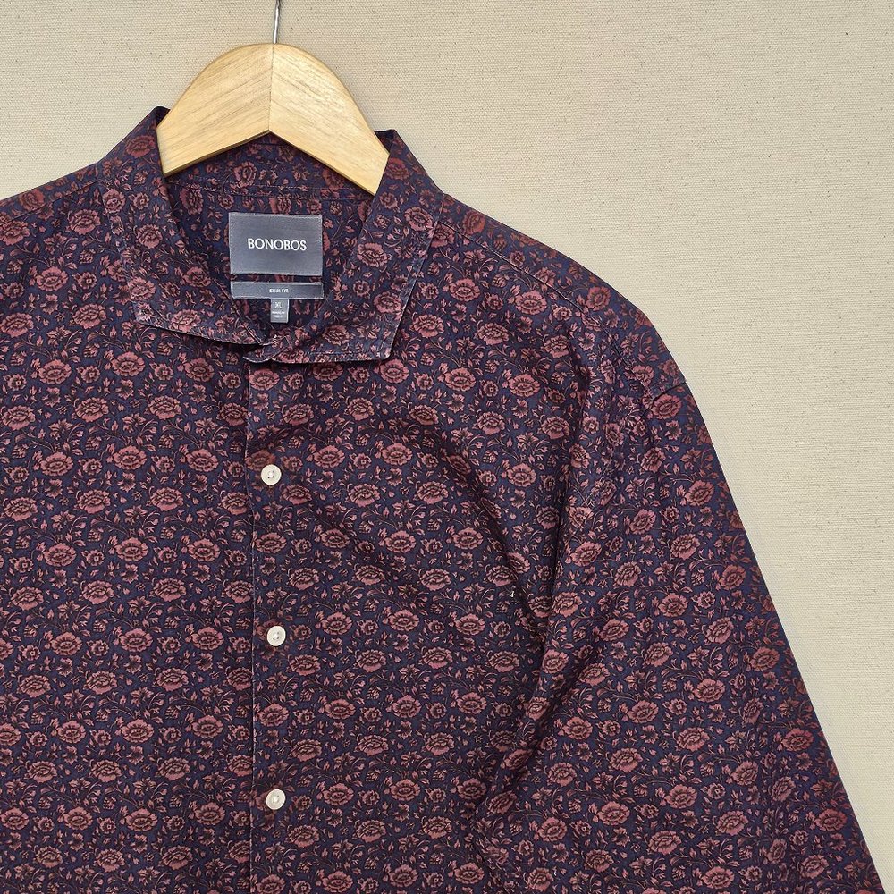 Bonobos Slim Fit Floral Button Down XL